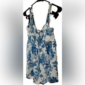 Altar'd State Blue and White Floral Dress
